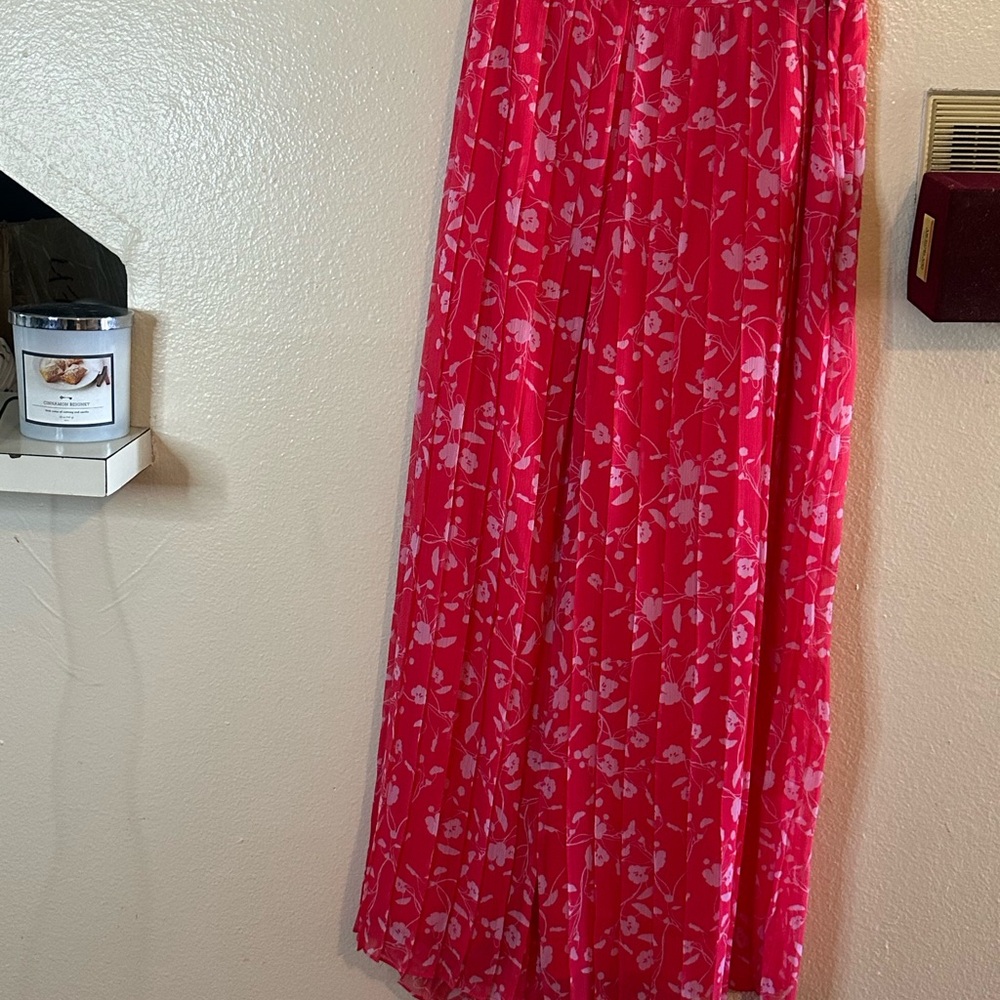 INC International Concepts Pink Floral Wide Leg Pants